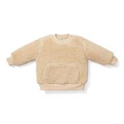 Little Dutch teddy sweater beige Effen - 68 | Sweater van Little Dutch