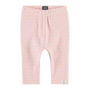 Babyface baby gestreepte regular fit broek roze/wit Jongens/Meisjes Ka...