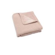 Jollein baby wiegdeken 75x100cm Basic Knit - Wild Rose/Fleece Babydeke...