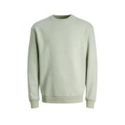 JACK & JONES JUNIOR sweater JJEBRADLEY zachtgroen Effen - 140