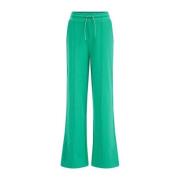 WE Fashion Blue Ridge straight fit broek groen Meisjes Sweat Effen - 9...