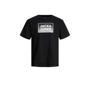 JACK & JONES JUNIOR T-shirt JJSTEEL met printopdruk zwart Jongens Kato...