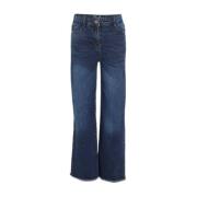 Retour Jeans high waist wide leg jeans Missour dark blue denim Blauw M...