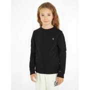 Calvin Klein sweater met logo zwart Logo - 176 | Sweater van Calvin Kl...