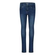 NAME IT skinny jeans NKMPETE met visgraat medium blue denim Blauw Jong...