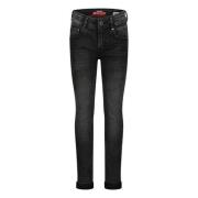 Vingino skinny jeans APACHE black vintage Zwart Jongens Stretchdenim E...