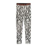 Puma 7/8 legging zwart/wit/bruin Broek Meisjes Polyester Zebraprint - ...