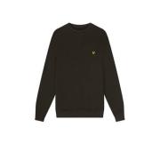 Lyle & Scott sweater olijfgroen Effen - 98/104 | Sweater van Lyle & Sc...