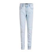 Shoeby skinny jeans light blue denim Blauw Jongens Stretchdenim - 116