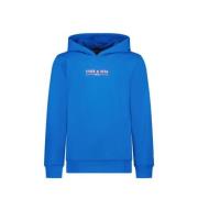 TYGO & vito hoodie Hugo met logo felblauw Sweater Logo - 92
