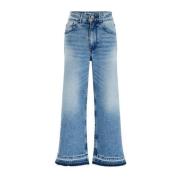 WE Fashion Blue Ridge high waist relaxed jeans medium blue denim Blauw...