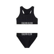 Calvin Klein crop bikini zwart Meisjes Gerecycled polyamide Logo - 128...