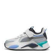 Puma RS-X sneakers lichtgrijs/grijs/aqua Jongens/Meisjes Mesh Meerkleu...