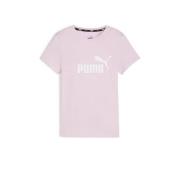 Puma T-shirt lila Paars Meisjes Katoen Ronde hals Logo - 116
