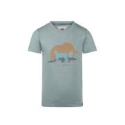Koko Noko T-shirt met printopdruk blauw Jongens Katoen Ronde hals Prin...