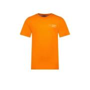 TYGO & vito T-shirt Tijn met printopdruk oranje Jongens Katoen Ronde h...
