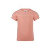 Koko Noko T-shirt roze Meisjes Katoen Ronde hals Effen - 74