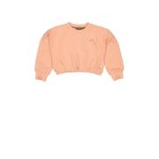 Quapi sweater perzik Oranje Meisjes Katoen Ronde hals Effen - 68