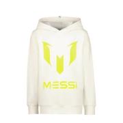 Vingino x Messi hoodie met logo wit/geel Sweater Logo - 104