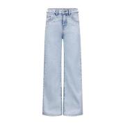 Retour Jeans high waist wide leg jeans Gigi bleached blue denim Blauw ...