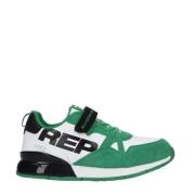 REPLAY Shoot Jr suède sneakers groen/wit Jongens Suede Meerkleurig - 2...