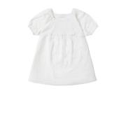 Noppies baby jurk wit Meisjes Katoen Ronde hals Effen - 50