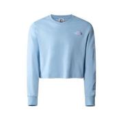 The North Face cropped T-shirt lichtblauw Sweater Effen - 134/140