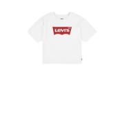 Levi's Kids T-shirt LIGHT BRIGHT MEET & GREET met logo wit/rood Meisje...