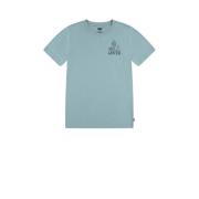 Levi's Kids T-shirt met backprint blauwgroen Jongens Biologisch katoen...