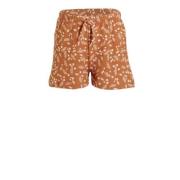 anytime crinkle short met all over print lichtbruin Korte broek Meisje...