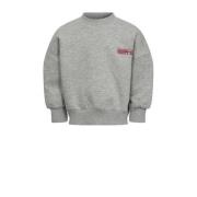 Sofie Schnoor sweater met backprint grijs/rood Backprint - 152