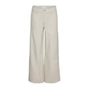 VERO MODA GIRL wide leg jeans VMVIOLA silver lining Wit Meisjes Stretc...