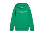 Tommy Hilfiger hoodie met logo groen Sweater Logo - 152