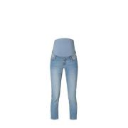 Noppies cropped zwangerschaps slim fit jeans Mila vintage blue Blauw D...