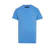 Tommy Hilfiger T-shirt blauw Jongens Katoen Ronde hals Effen - 164