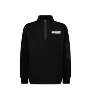 Vingino sweater Nesani met logo zwart Logo - 2 | Sweater van Vingino
