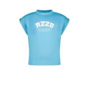 Raizzed T-shirt Merena met logo helderblauw Meisjes Katoen Ronde hals ...