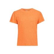 Shoeby T-shirt oranje Meisjes Viscose Ronde hals Effen - 110/116