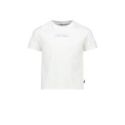 America Today T-shirt met backprint wit Meisjes Biologisch katoen Rond...