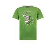 TYGO & vito T-shirt Jaimy met printopdruk tropisch groen Jongens Katoe...