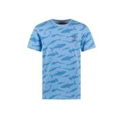 TYGO & vito T-shirt Thijs met all over print lichtblauw Jongens Katoen...