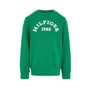 Tommy Hilfiger sweater met logo groen Logo - 104 | Sweater van Tommy H...