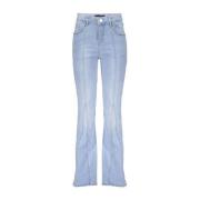 Frankie&Liberty flared jeans light blue denim Blauw - 140