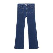 Mango Kids flared jeans medium blue denim Blauw Meisjes Stretchdenim -...