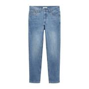 Mango Kids straight fit jeans medium blue denim Blauw - 164(XS)