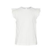 VERO MODA GIRL top VMEMILY wit Meisjes Katoen Ronde hals Effen - 116