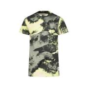 Raizzed T-shirt Zinder met all over print geel/zand/zwart Jongens Kato...