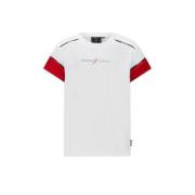 Retour X Touzani T-shirt Ball wit/rood Jongens Polyester Ronde hals Me...