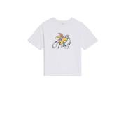 O'Neill T-shirt met printopdruk wit Meisjes Katoen Ronde hals Printopd...