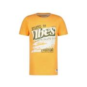 Vingino T-shirt Hanwu oranje Jongens Katoen Ronde hals Effen - 140